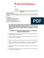 Deslinde Terminológico, La Enseñanza Aprendizaje Centrado en El Alumno y Tipos y Teorías Del Aprendizaje