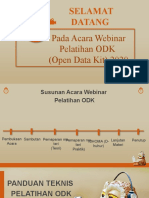 Selamat Datang: Pada Acara Webinar Pelatihan ODK (Open Data Kit) 2020