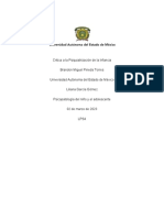 Critica A La Psiquiatrizacion de La Infancia