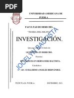 Teoria Del Delito - Dulce Jocelyn - INVESTIGACIÓN