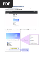 Accessing Your Windows 365 Cloud PC