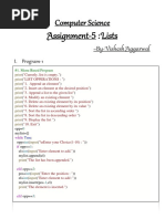 Practical Assignment-5