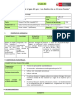 Sesión 07 - Origen y Distribución Del Agua