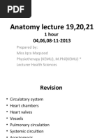 Anatomy Lecture 19,20,21: 1 Hour 04,06,08-11-2013