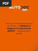 How To Change Engine Oil and Filter On RENAULT Megane III Hatchback (BZ0 - 1) - Replacement Guide