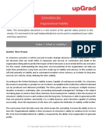 Transcription - Org Viability