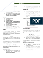 T3 Demand Supply and Market Equilibrium Summary