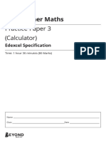 Practice Paper 3 (Calculator) : GCSE Higher Maths