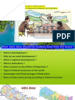 Lesson-3 (क्षेत्री यता र संघि यता को अवधा रणा) Concept of Regional Development and Federalism