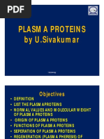 Plasma Proteins by U.Sivakumar: 1 Physiology