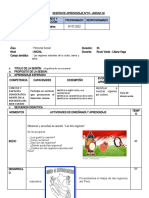 SESIÓN DE APRENDIZAJE 4-8 Julio