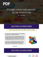 El Juego Como Intervención en Las Emociones: Mg. Carla Miano