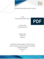 Tarea 3 - Sistema de Ecuaciones Lineales, Rectas y Planos