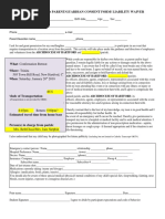 Confirmation Retreat Parent/Guardian Consent Form/ Liability Waiver