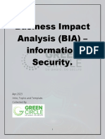 Business Impact Analysis BIA Information Security - (13p)