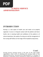 Nursing Service Administration