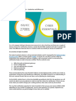 ISO27001 and (VS) Cyber Essentials - (3p)