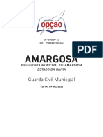 Concurso Guarda Municipal Amargosa-BA