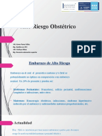 Alto Riesgo Obstétrico: - Mt. Karen Pavez Yáñez Mg. Gestión en APS - Mt. Cinthya Alfaro Mg. Docencia Educación Superior