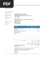 Cotizacion: Factoria Hidro Minera Industrial E.I.R.L. Operaciones - Facthomin