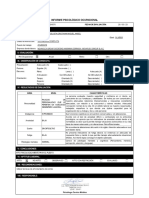 Inform E Psicológico Ocupacional: I.-Datos Generales