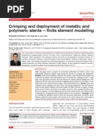 Crimping and Deployment of Metallic and Polymeric Stents - Finite Element Modelling