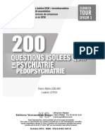 Psychiatrie: Questions Isolees QCM