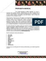 Propuesta Musical: La Organización Musical Jhoan Fragozo & Jimmy Taborda, Los Saluda Y