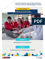 Fascículo Indagación para El Aprendizaje U1S1 Secundaria