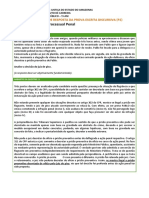 Direito Processual Penal: Padrão de Resposta Da Prova Escrita Discursiva (P2)