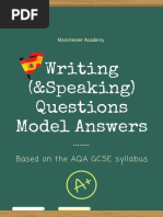 Writing Questions Model Answers