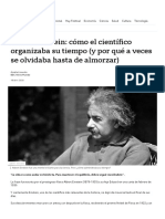 Albert Einstein Cómo El Científico Organizaba Su Tiempo