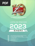 Lista de Precios: Enero