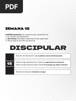 Discipular: Semana 15