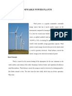 Renewable Power Plants: Wind Energy