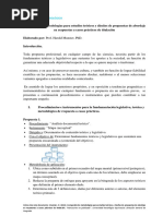 Compendio de Metodologías para Estudios Teóricos y Diseños de Propuestas Prof. Harold Munster