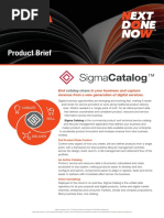 Product Brief - Sigma Catalog