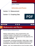 Section 1.1: Section 1.2: Measurement Section 1.3: Graphing Data