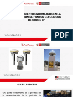 Procedimientos Normativos en La Colocacion de Puntos Geodesicos de Orden C