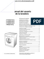 Manual Del Usuario de La Lavadora: P1453 (V/S/C) P1253 (V/S/C) P1053 (V/S/C) P853 (V/S/C)