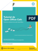 Tutorial de Open Office Calc: Planilla de Cálculo de La Suite Openoffice