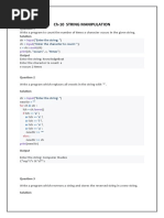 Ch-10 String Manipulation: "Enter The String: " "Enter The Character To Count: " "Occurs" "Times"