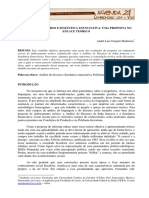 Análise Do Discurso E Semântica Enunciativa: Uma Proposta No Enlace Teórico