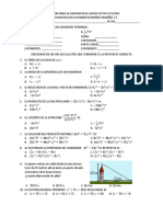 Nivelacion Final de Matematicas Grado Octavo Cuatro