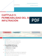 Capítulo 5: Permeabilidad Del Suelo E Infiltración: Programa de Ingeniería Civil