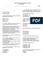 Examen Mitosis y Meiosis