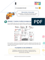 Situación 1: "Leemos El Recibo de Energía Eléctrica": 8 Ficha Matemática