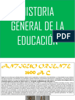 HISTORIA GENERAL DE LA Educación