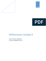 Conceptos Taller de Administracion Ii - Rafael Tenorio Hernandez