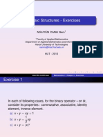 Chapter V - Algebraic Structures - Exercises